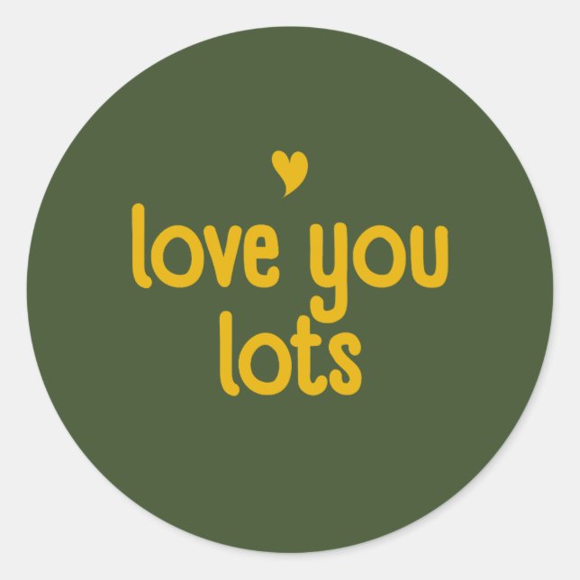 Adesivo Redondo Love You Sticker - Bloom & Stick (Frente)