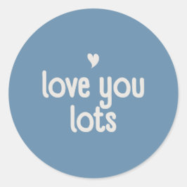 Adesivo Redondo Love You Sticker - Bloom & Stick