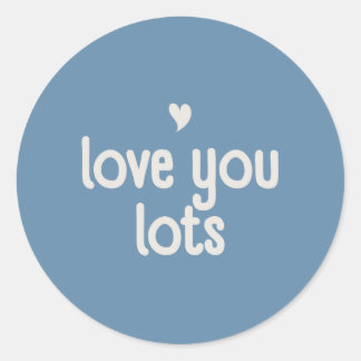 Adesivo Redondo Love You Sticker - Bloom & Stick