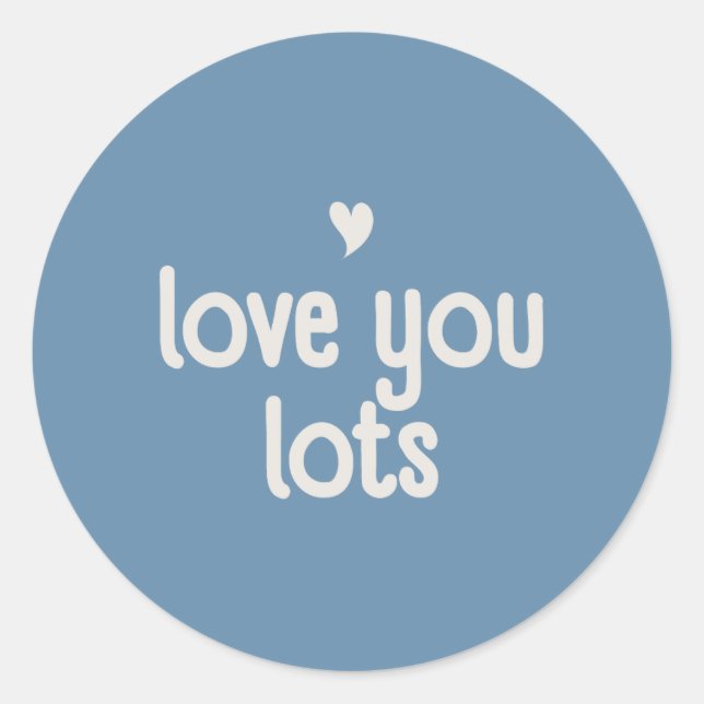 Adesivo Redondo Love You Sticker - Bloom & Stick (Frente)