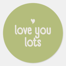 Adesivo Redondo Love You Sticker - Bloom & Stick