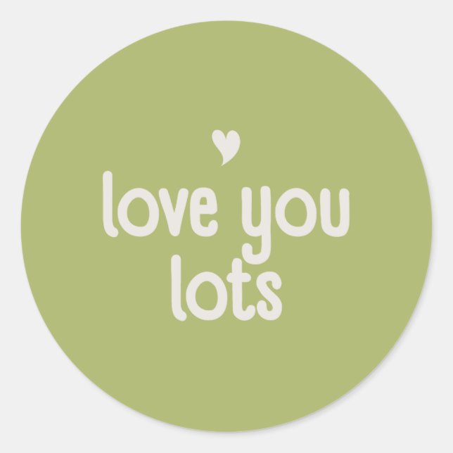 Adesivo Redondo Love You Sticker - Bloom & Stick (Frente)