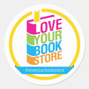 Adesivo Redondo Love Your Bookstore Stickers - Sheet of 20