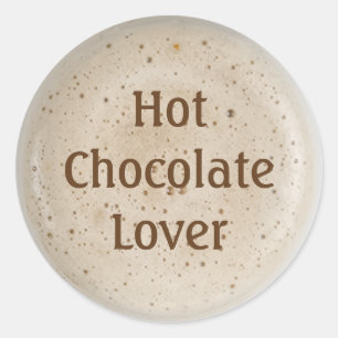 Adesivo Redondo Lover de chocolate quente