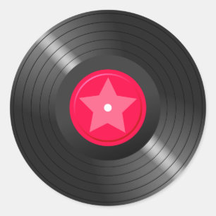 Adesivo Redondo LP Record02