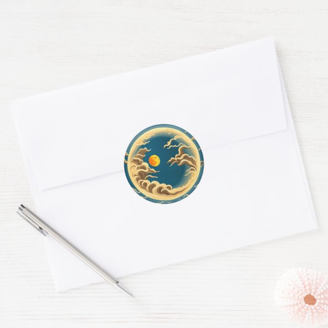 Adesivo Redondo Lua (Envelope)
