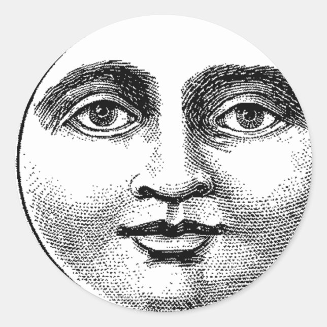 Adesivo Redondo Lua (Frente)