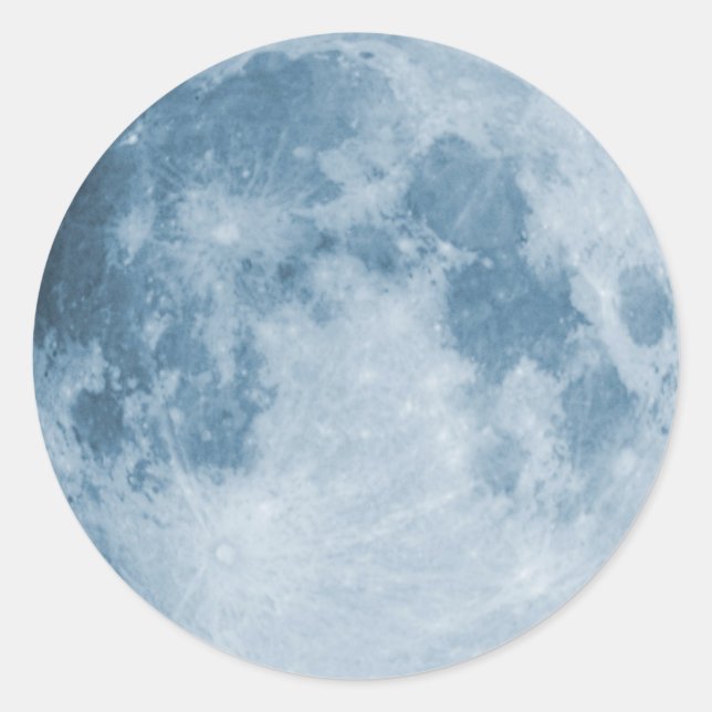 Adesivo Redondo Lua Azul (Frente)