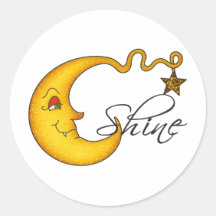 Lua brilhante com estrela