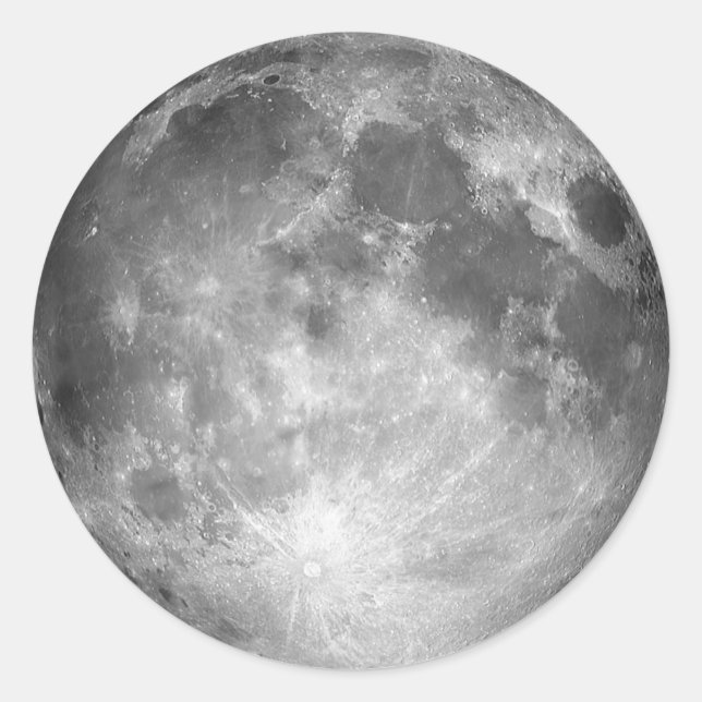 Adesivo Redondo Lua cheia (Frente)