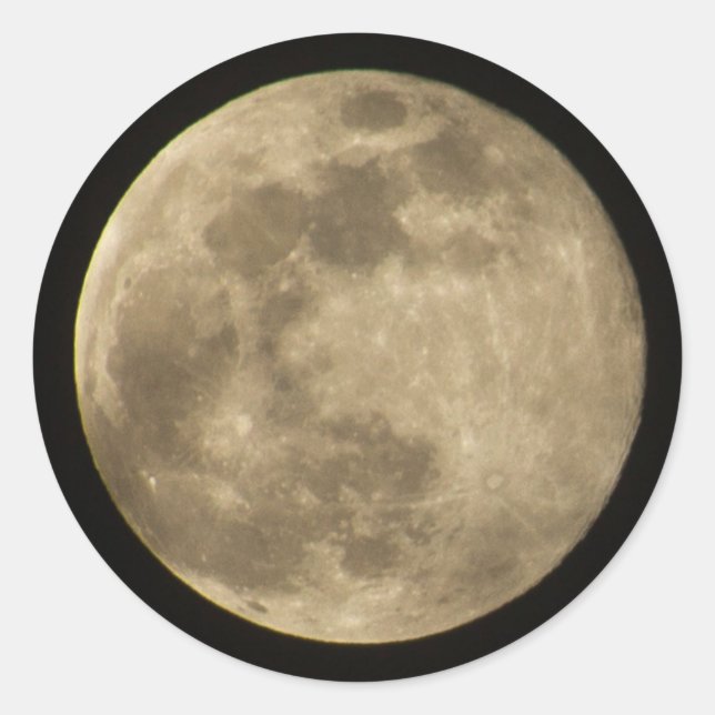 Adesivo Redondo Lua cheia (Frente)