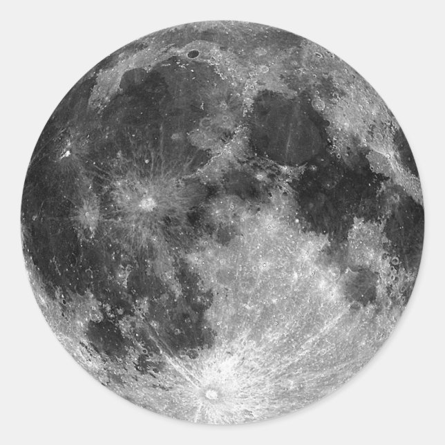 Adesivo Redondo Lua cheia (Frente)