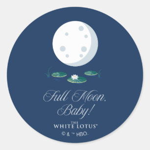 Adesivo Redondo Lua Cheia, Bebê! - O Lotus Branco