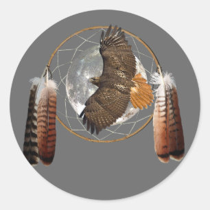 Adesivo Redondo Lua do falcão