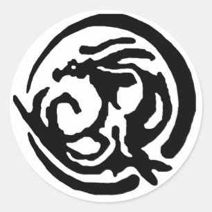 Adesivo Redondo Lua Draconyz do dragão