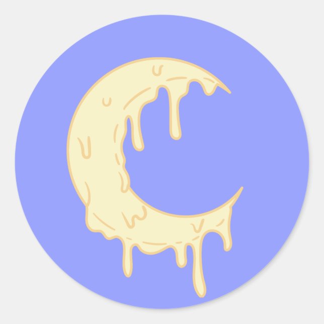 Adesivo Redondo Lua Fofa (Frente)