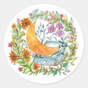 Adesivo Redondo Lua fora da caixa