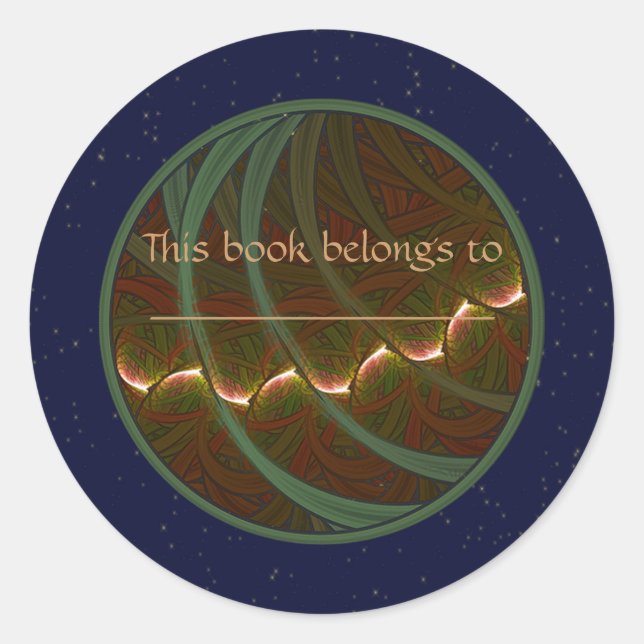 Adesivo Redondo Lua Lotus Horse (Frente)