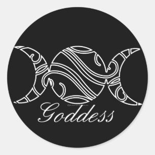 Adesivo Redondo Lua tripla Scrollwork