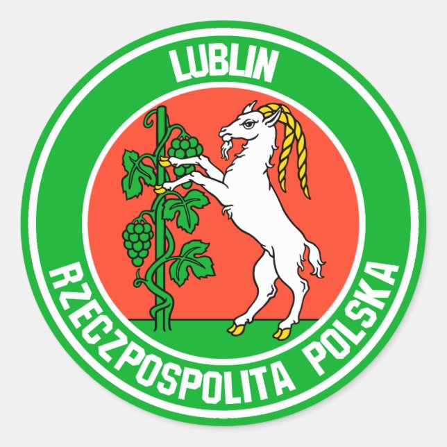 Adesivo Redondo Lublin Round Emblem (Frente)