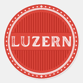 Adesivo Redondo Lucerne City Pride Emblem – Swiss Identity