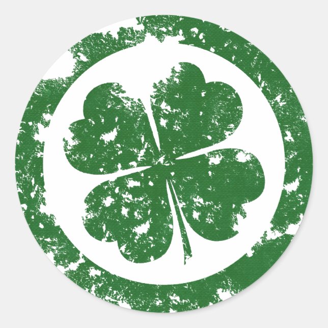 Adesivo Redondo Lucky Clover (Frente)