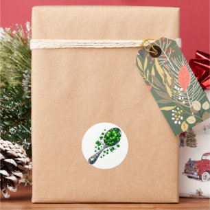 Adesivo Redondo Lucky Clover 🍀 Um Símbolo Eterno da Boa Fortuna