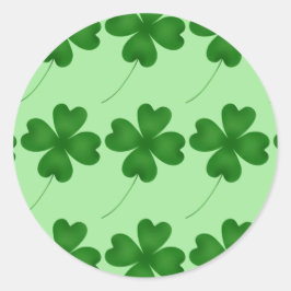 Adesivo Redondo Lucky Clovers