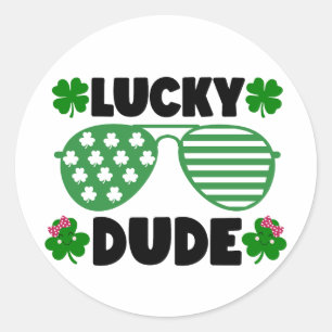 Adesivo Redondo Lucky Dude 🍀