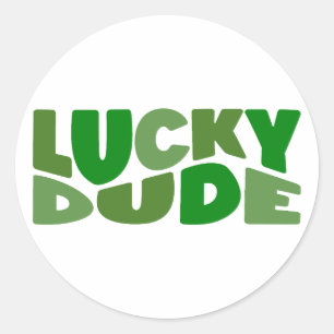 Adesivo Redondo Lucky Dude 🍀