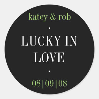 Adesivo Redondo Lucky in Love Sticker