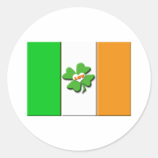 Adesivo Redondo Lucky Irish Flag