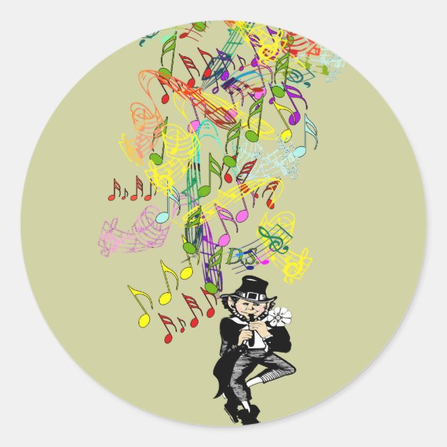 Adesivo Redondo Lucky Leprechaun (Frente)