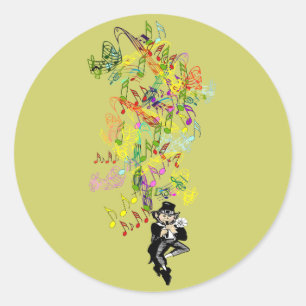 Adesivo Redondo Lucky Leprechaun