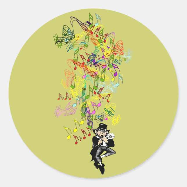 Adesivo Redondo Lucky Leprechaun (Frente)