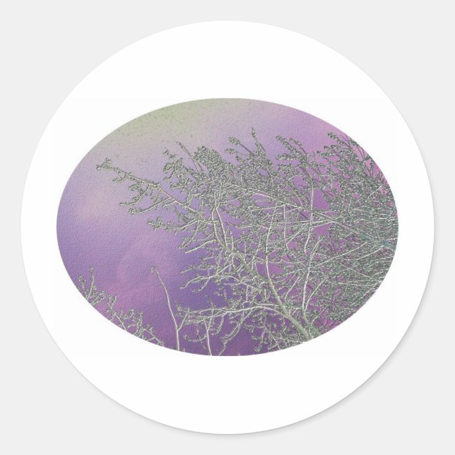 Adesivo Redondo Lucky Purple n Silver Streaks V5 (Frente)