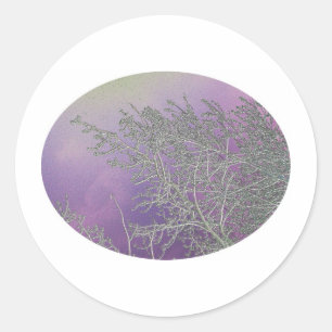 Adesivo Redondo Lucky Purple n Silver Streaks V5