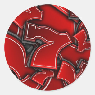 Adesivo Redondo Lucky Seven - Sticker