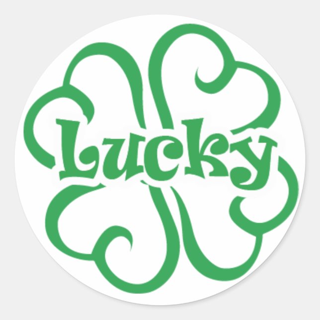 Adesivo Redondo Lucky Sticker (Frente)