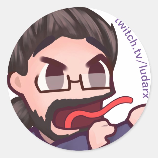 Adesivo Redondo Ludarx | Ree | Embalagem adesiva (Frente)