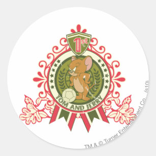 Adesivo Redondo Lugar 3 de Tom e de Jerry ø