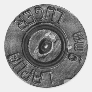 Adesivo Redondo Luger 9mm