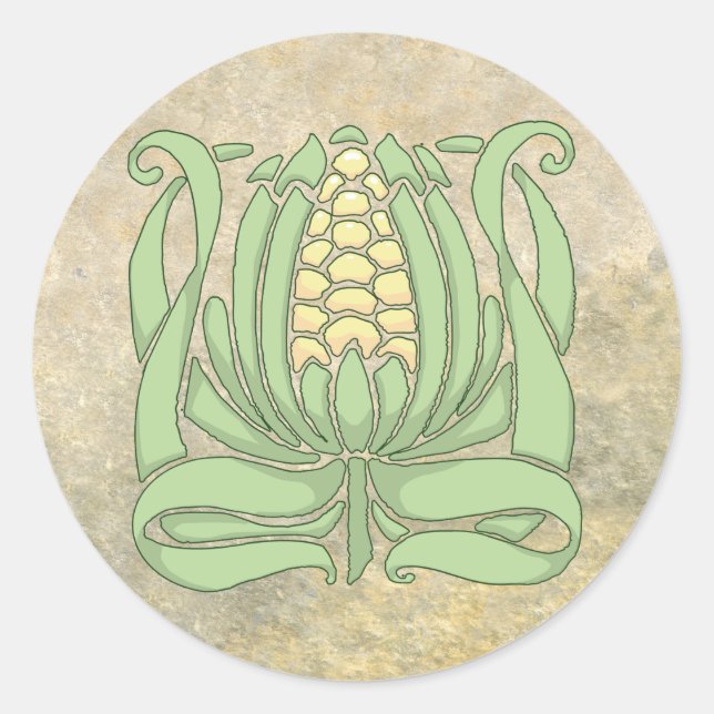 Adesivo Redondo Lughnasadh Sweet Corn (Frente)