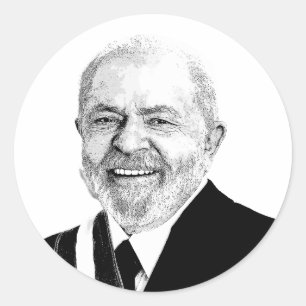 Adesivo Redondo Luiz Inacio Lula da Silva