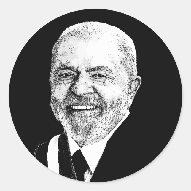 Adesivo Redondo Luiz Inacio Lula da Silva (Frente)