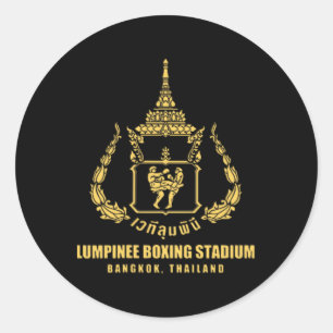 Adesivo Redondo Lumpinee Boxing Stadium Bangkok Thailand Muay Thai