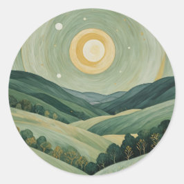 Adesivo Redondo Lunar Lullaby