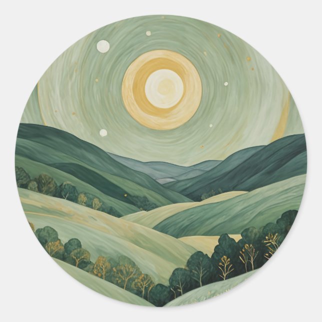 Adesivo Redondo Lunar Lullaby (Frente)