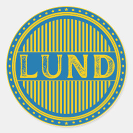 Adesivo Redondo Lund City Pride Emblem – Swedish Identity
