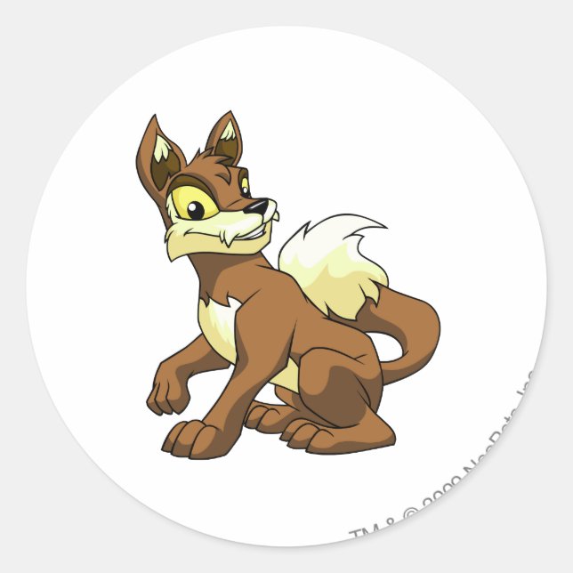 Adesivo Redondo Lupe Brown (Frente)